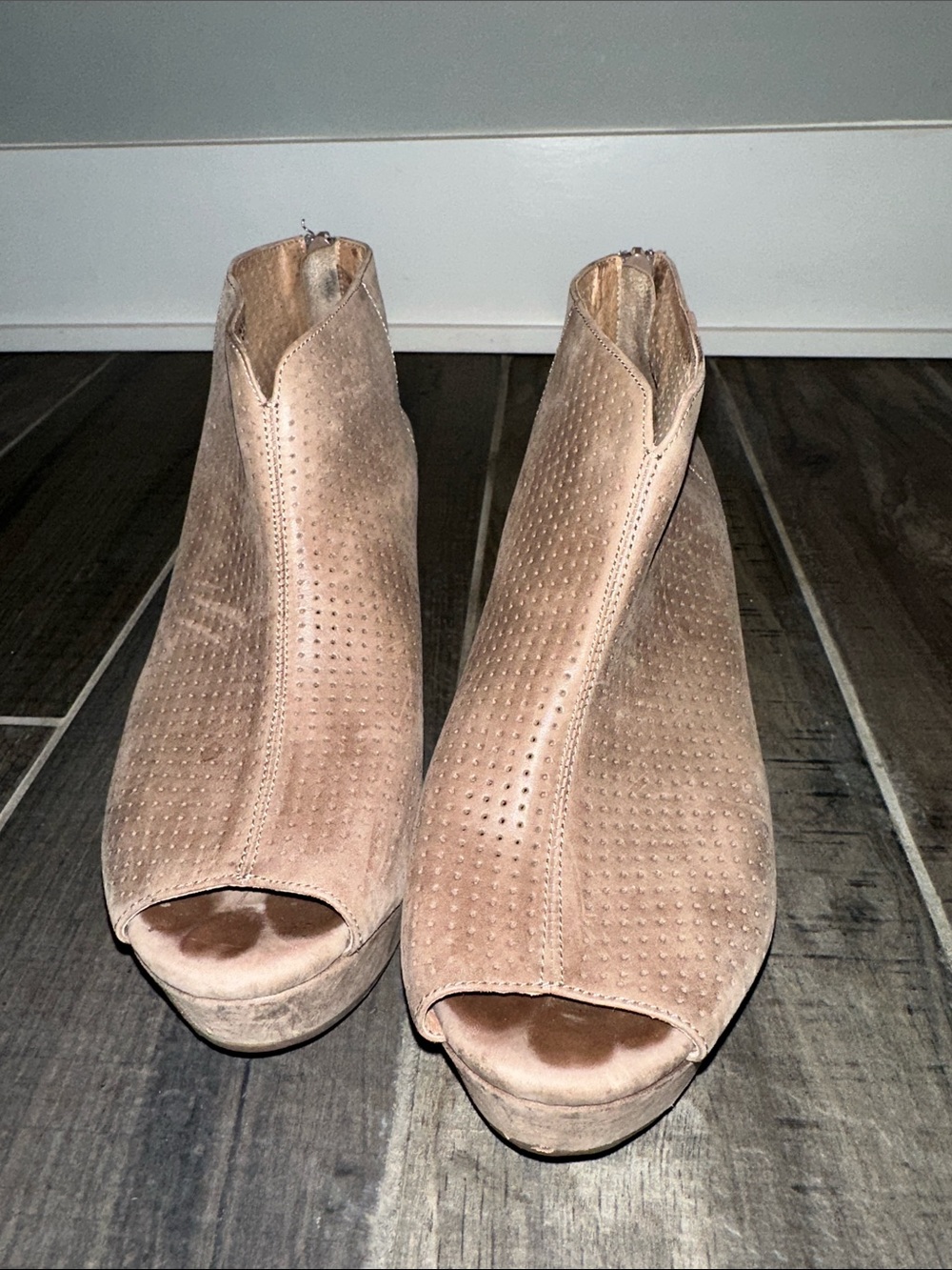 Walee Peep-Toe platform booties